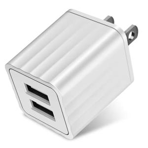 Dual Port 5v Wall Charger 10.5W Mobile Phone Battery Charger Fireproof