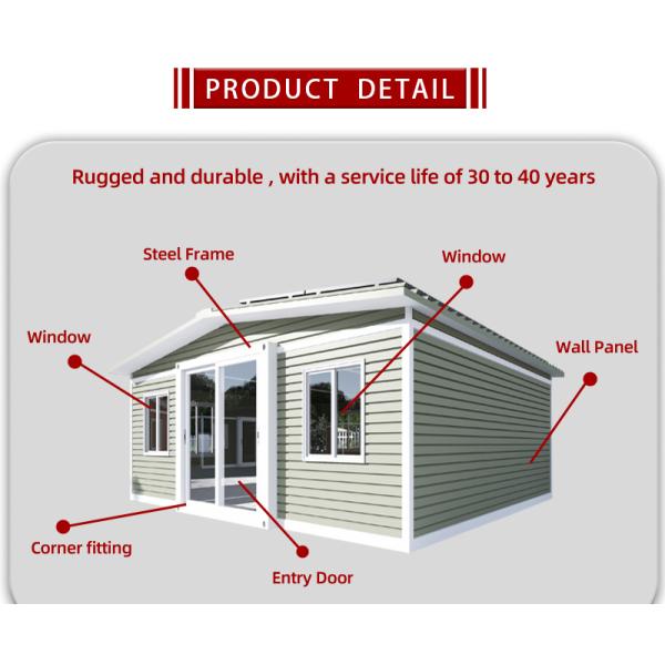 Легко складываемый префабрикованный контейнер расширяемый дом из легкой стали Префабрикованный дом 5 спален с ванной