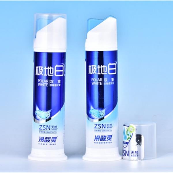 TPE 100 ml de pasta de dientes global de color personalizado sin aire
