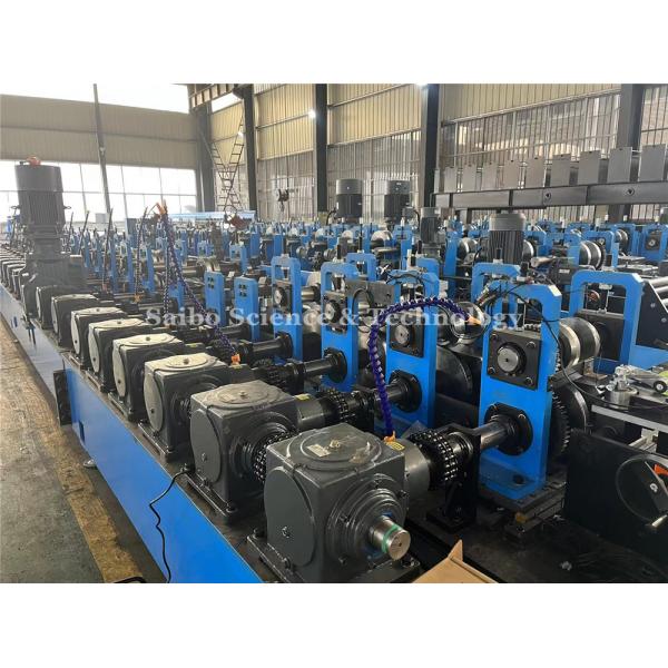 Automatically 90 Degree Hat Roll Forming Machine With Servo Feeding And Punching