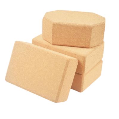 Borda sustentável de Cork Blocks Portable Retangular Rounded do tijolo da ioga