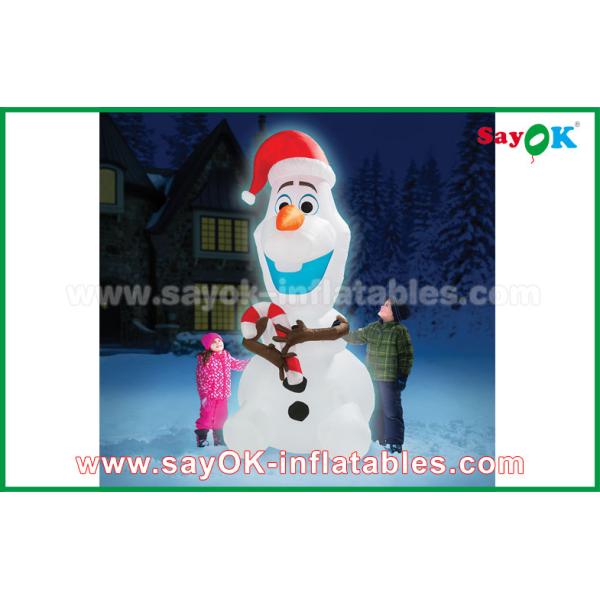 210 D Oxfor Cloth Christmas Snowman Inflatable Holiday Decorations customized