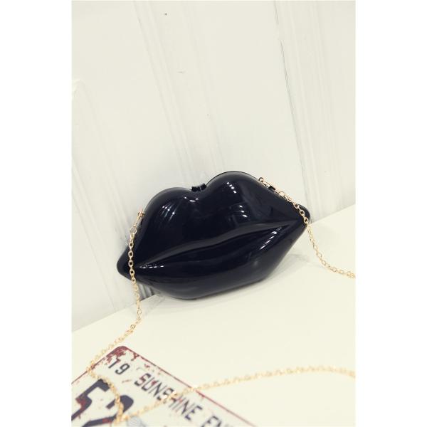 2016 new lady lips lip-shaped acrylic evening bags Shoulder Messenger mini