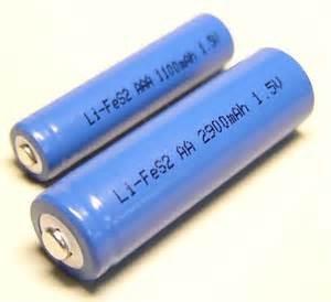 Alta temperatura preliminar da bateria de lítio do AAA LiFeS2 1100mAh 1.5V