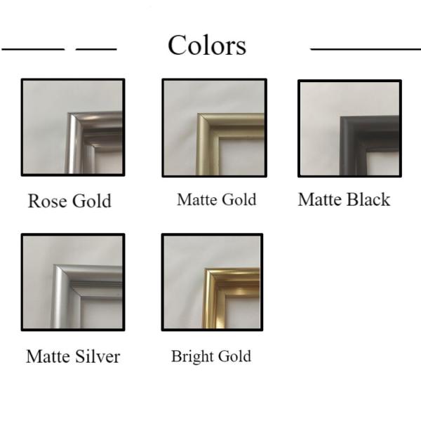 Sophisticated Brushed Aluminum Alloy Frame for Mirror and Photo Frame Decoration