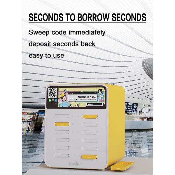 12 Slot Shared Power Bank Rental Station 5000mAh Powerbank Docking Station