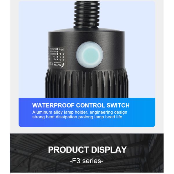 Luz de trabajo LED de cuello de cisne impermeable AC 220V Fácil instalación para máquina CNC