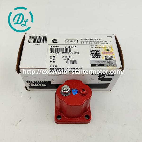 EexcavaStart Cummins 12V Fuel Stop Shut Off Solenoid Valve 3408421 3054608