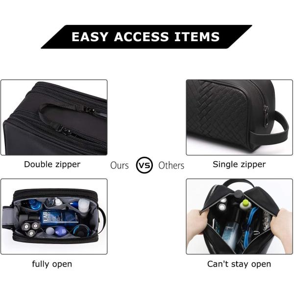 Сумка гигиенической косметикаи &Storgae сумки набора Dopp организатора гигиенической косметикаи перемещения водостойкая брея противоударная защитная для людей