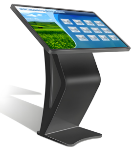 43 Inch Full HD Indoor Digital Signage With Stable K Shaped Base For Hotel Lobbies