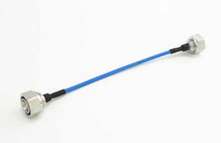 Silver Plated 4.3-10 RF Male Connector Straight Clamping Connectors With RG141 Cable