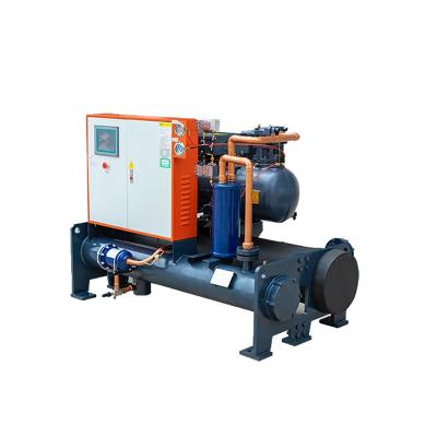 40HP Water Cooled Screw Chiller 140kw Plastic Injection Chiller 50Hz / 60Hz