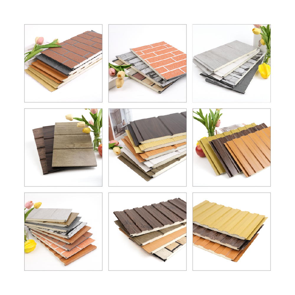 Thermal Insulated Weatherproof PU Sandwich Metal Carved Panel Waterproof Insulation Boards For Exterior Walls
