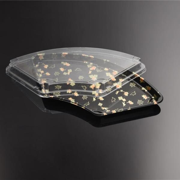 Disposable Food Grade PS Sushi Burrito Box With Clear Lid