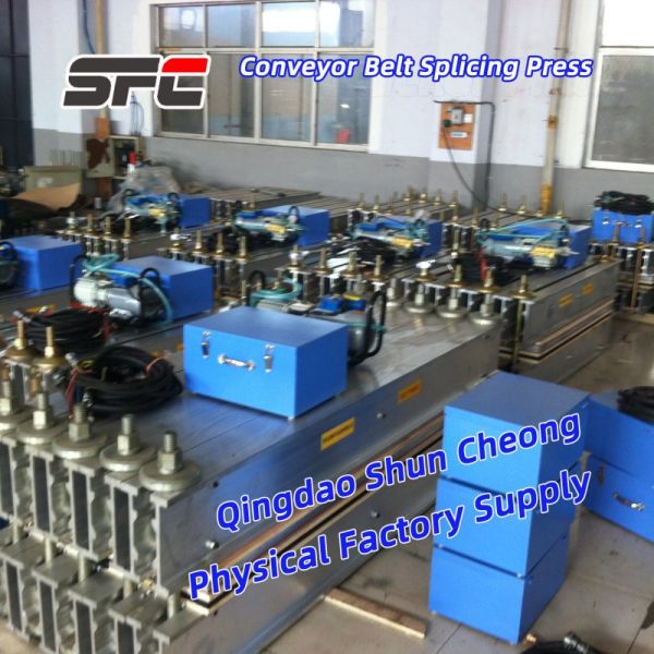 PLC Controlled Rubber Belt Vulcanizing Joint Machine with Built-in Water Cooling System and 0-400℃ Temperature Range