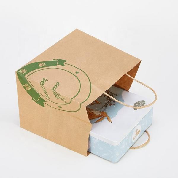 OEM Bakery Cafe TakeOut Jumbo Paper Bags For Food Packaging