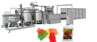 Grande linha de produção máquinas dos doces de Gummies de processamento softcandy do gelatim dos doces da geleia do ISO do CE de 600kg /h