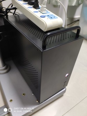 Tempered Glass 140mm PSU Aluminium PC Case With 12cm Fans