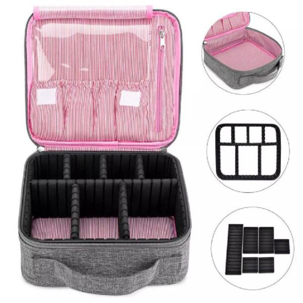 Сумка изготовленного на заказ нейлона дизайна цвета разностороннего косметическая для перемещения