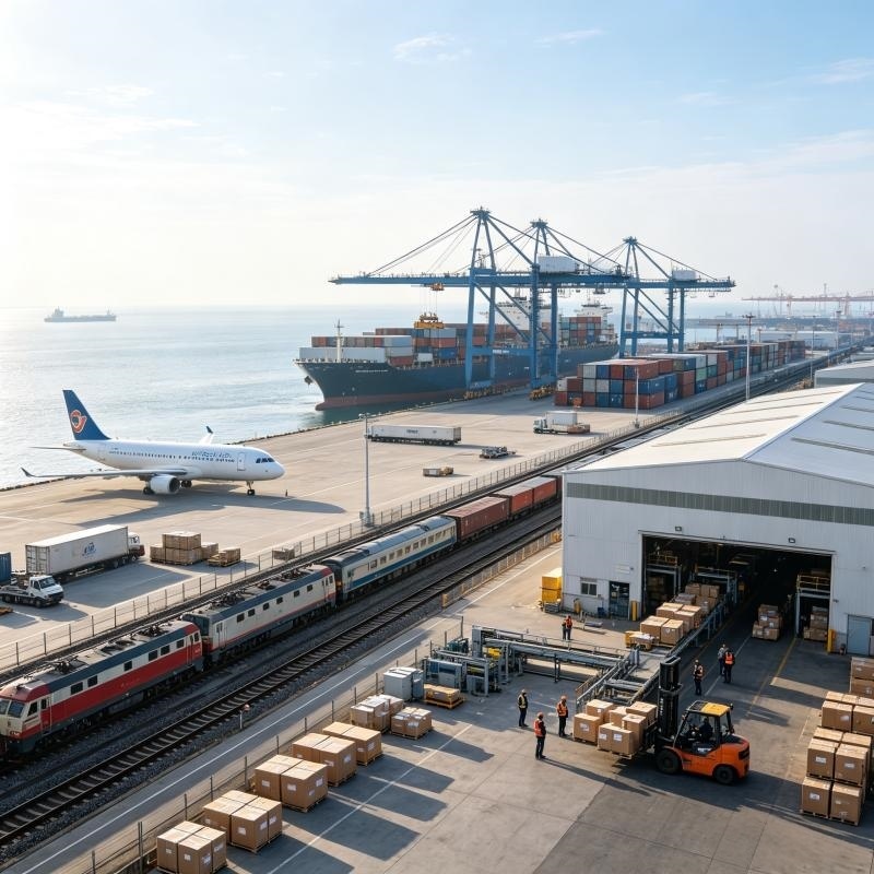 Logistics Sea Air Rail Multimodal Freight Services For Machinery / Industrial Bulk Cargo