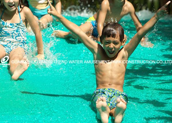 Fiberglass Children Water Slide for a water park Blue / Yellow  / customized for Kids Water Park