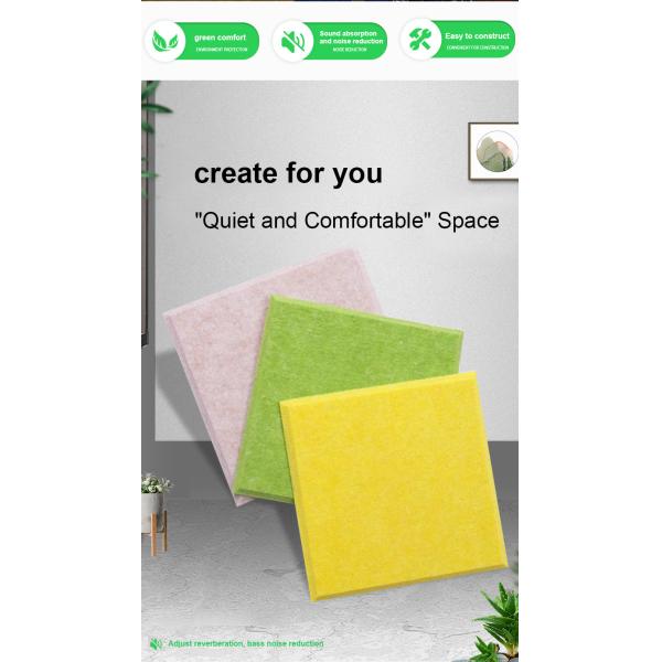 40 мм толщины высокая плотность питомцев полиэстерные акустические панели из волокна для управления звуком