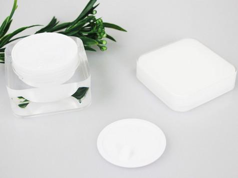 Recipientes de creme para o rosto branco luxo 15g redondo duplo acrílico cosmético