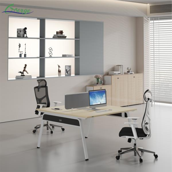 1200-1400L*1200-1600W*750H Mm Open Space Office Workstation with Modern Design and Adjustable Shelves