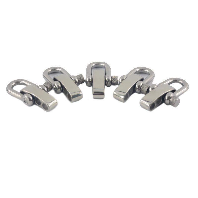 D Shape Stainless Steel U Shackle for Paracord Bracelet Adjustable and Customizable