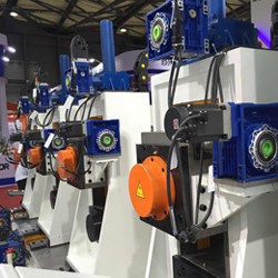 Автоматический трубогибочный стан 300x300 мм для квадратных труб из углеродистой стали, оцинкованный