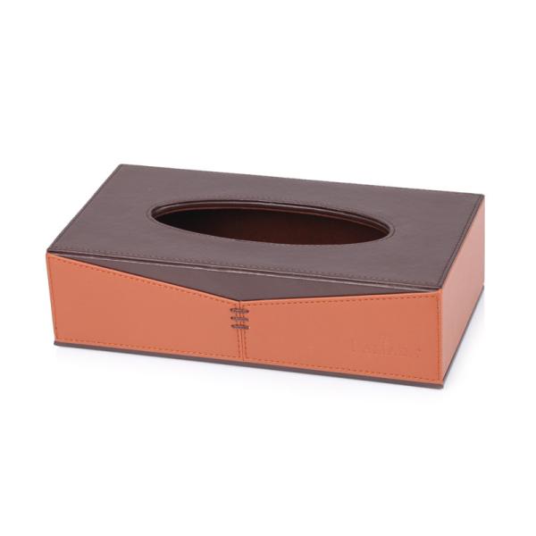 orange blue pu leather guest information folder for 5-star hotel guest supply