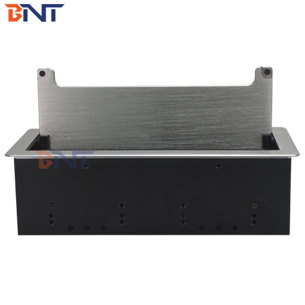 Brushed Cover Desktop Flip Up Power Outlet Universal Standard With Network Port