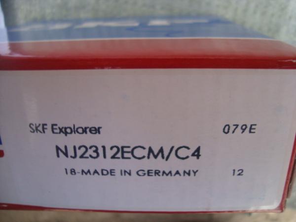NJ 2312 ECM 60 X 130 X 46 MM High Speed Ball Bearing Low Friction Coefficient