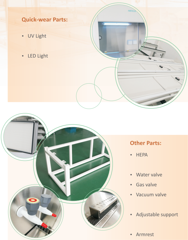 Modern Lab Safety Cabinet All Steel Class II Biosafety Cabinet Corrosion Proof