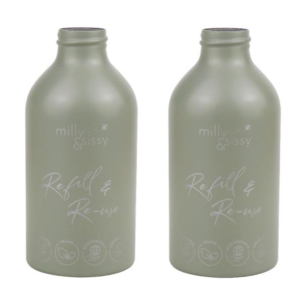 50x150mm 200ml Aluminum Cosmetic Bottles Refillable Shampoo Bottles With Pump