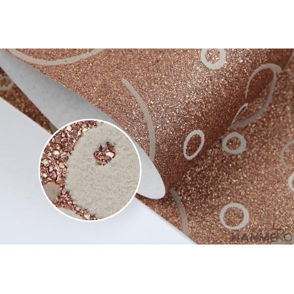 Bedroom Interior Wallpaper Designer Plant Fiber Particle 0.53*10M Size