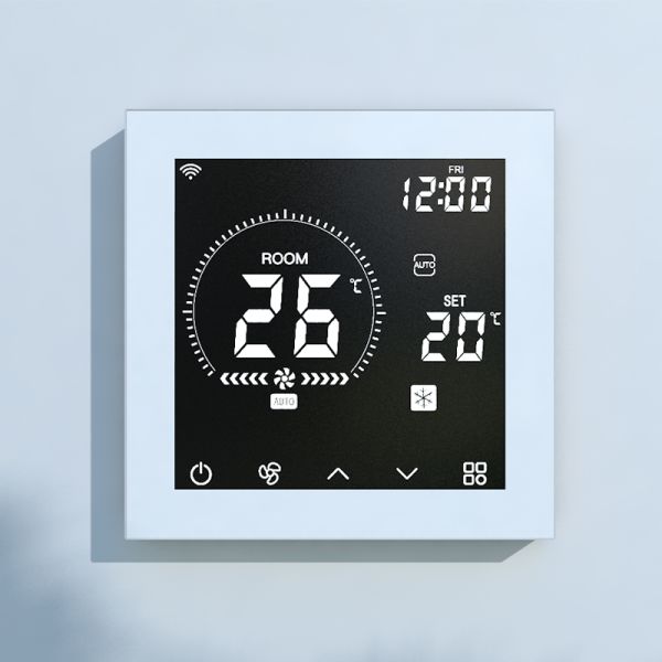 FCU Thermostat With Heating Cooling Fan Speed Control WIFI RS485 Modbus Remote Smart Controller
