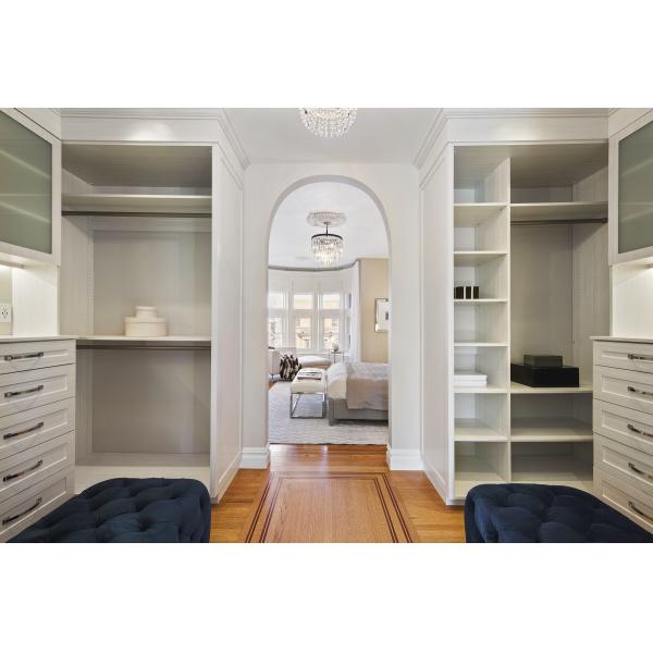 Contemporary Design Moisture Resistant Modular Wardrobes for European Style Bedrooms