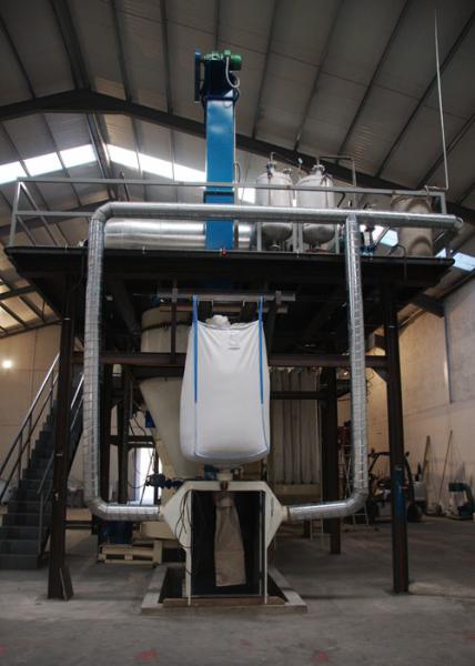 Mild Steel Industrial Food Mixer Machine , High Speed Dry Powder Blending Line