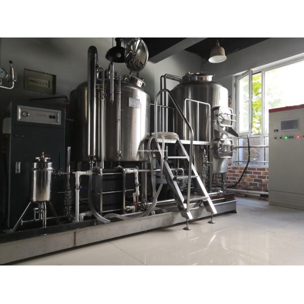 300L 500L 700L Craft Beer Equipment , Microbrewery Machine Stainless Steel 304