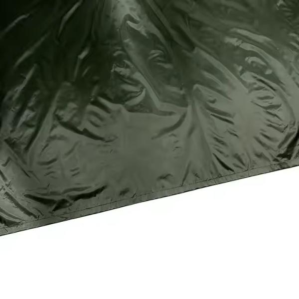 Olive Green Breathable Polyester Poncho Raincoat for Outdoor Activities