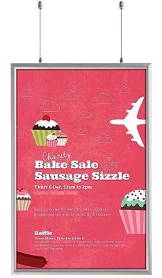 A3 Size Double Sided LED Light Box Snap Frame Aluminum Finish Poster Frame Displays