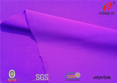 Tela de nylon branca de Teansparent Elastane do descorante, material de nylon roxo do Spandex