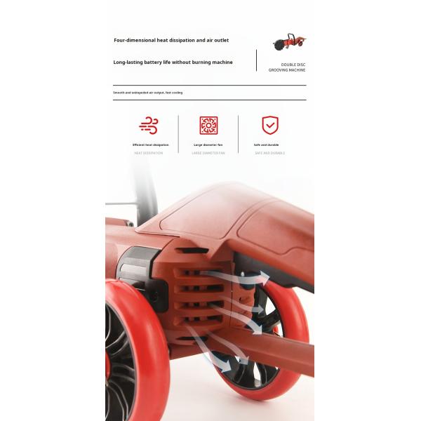 360° Wall Cutter Tools Cutting Depth 58mm Dust-Free Wall Groove Cutter