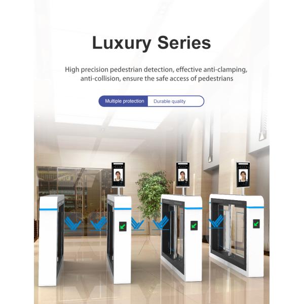 Slim Security Turnstile Gate 304 Stainless Steel For Gym Government Subway