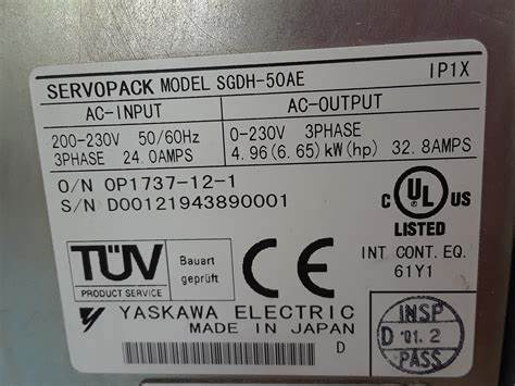Brand New Yaskawa Servo Motor SGDH-50AE Sigma In Original Box