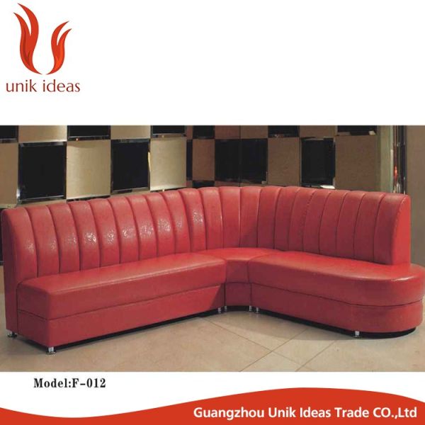 Commercial Use Single Side Fabric Hotel Round Lobby Sofa