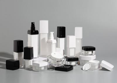 OEM ODM Round Cosmetic Acrylic Bottle And Jar For Face Body Cream