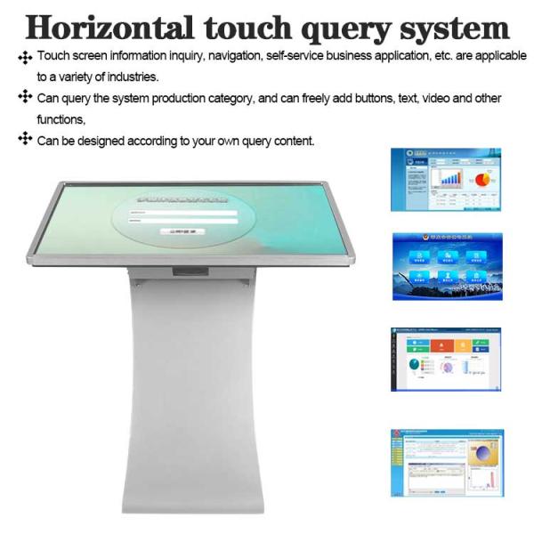 Information Checking Touch Screen Kiosk With Camera Vertical Self Service Interactive Kiosk