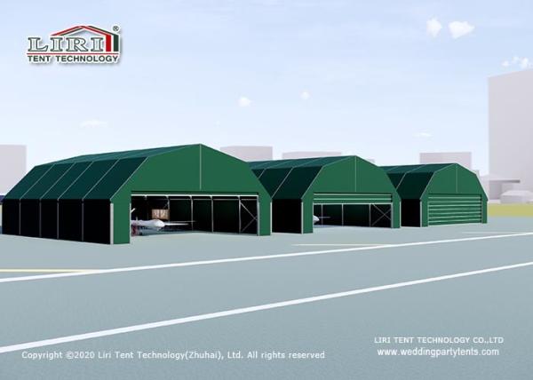 Waterproof 20m  Aircraft Hangar Tent With Electric Rolling Door